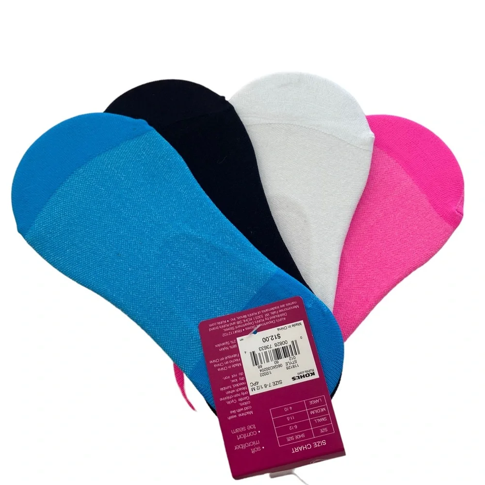 SO Girl’s 8 Pairs Ultra-Low Liner Socks  Size: M
